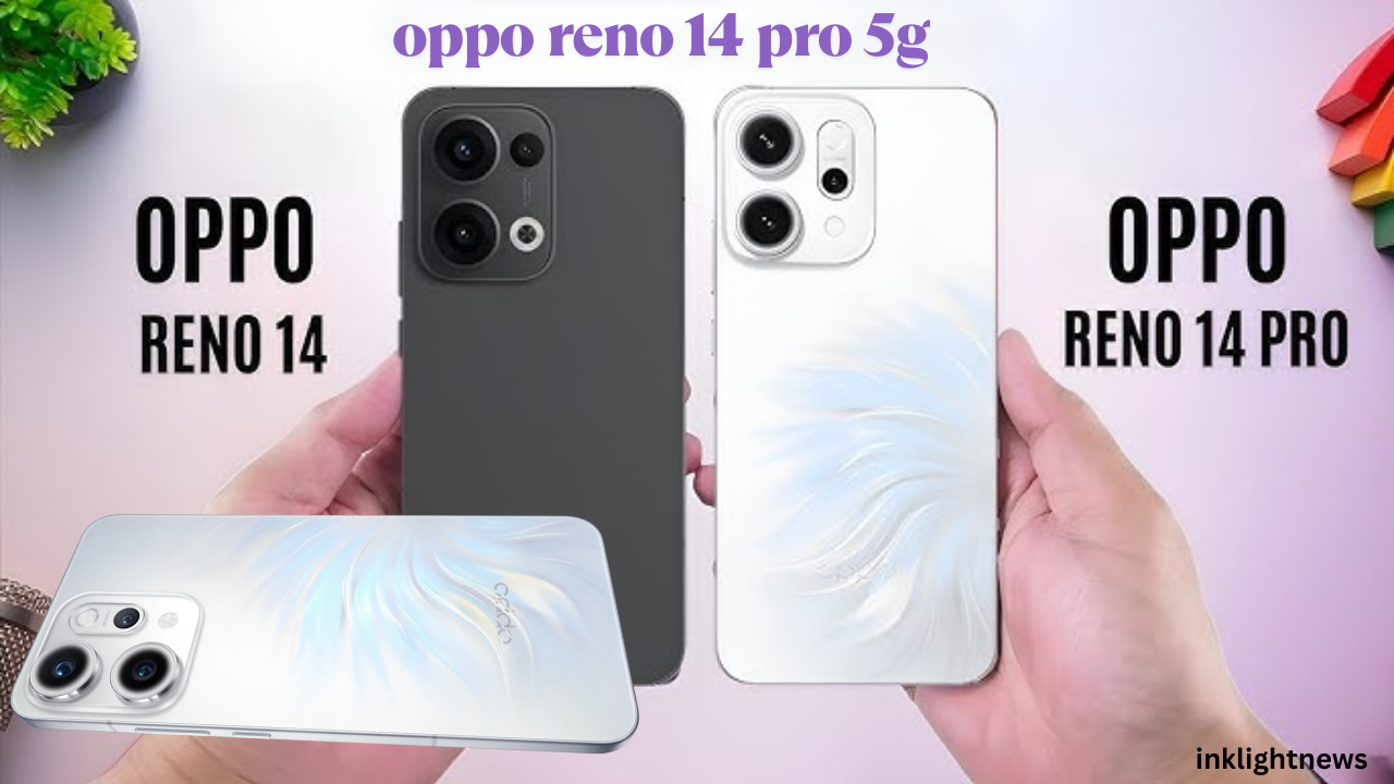 Oppo Reno 14 Pro 5G smartphone front and back design with price in India